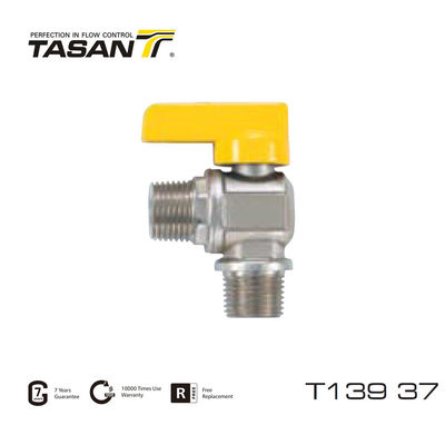 アルミハンドル 1/2inch X 1/2inch 真鍮ガスバルブ Tasan Valves T139 37