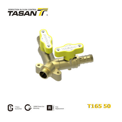 1/2 &quot;X 10.5mm X 10.5mm 双方向真鍮ガスバルブオス X ダブルホースコネクタ耐摩耗