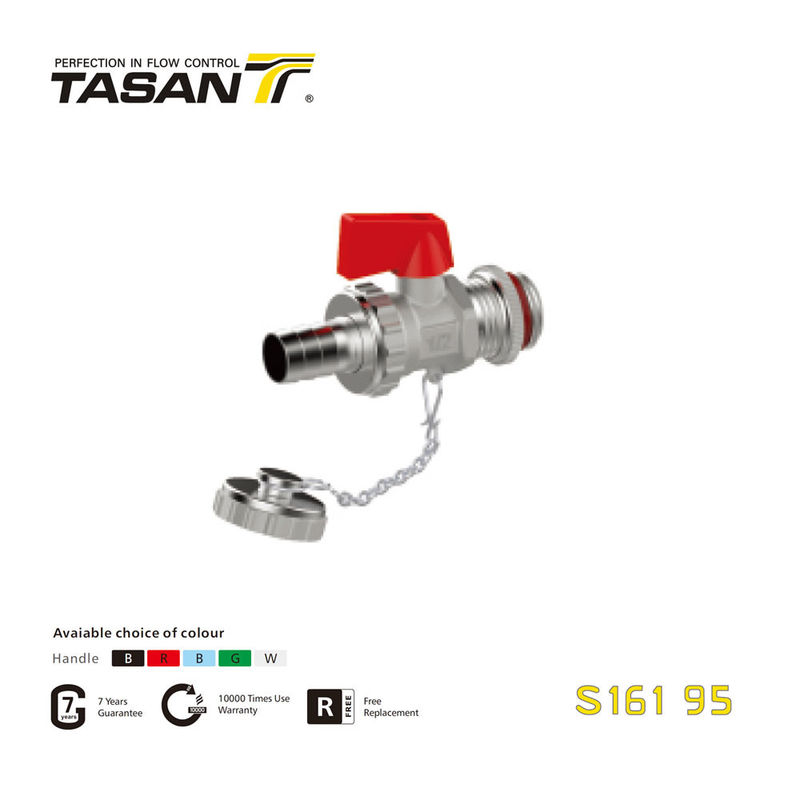 S161 95 アルミニウム L ハンドルが付いている真鍮のボイラー弁 ISO 228 の糸 232 Psi