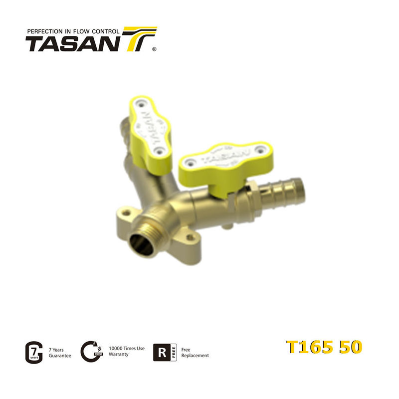 1/2 &quot;X 10.5mm X 10.5mm 双方向真鍮ガスバルブオス X ダブルホースコネクタ耐摩耗